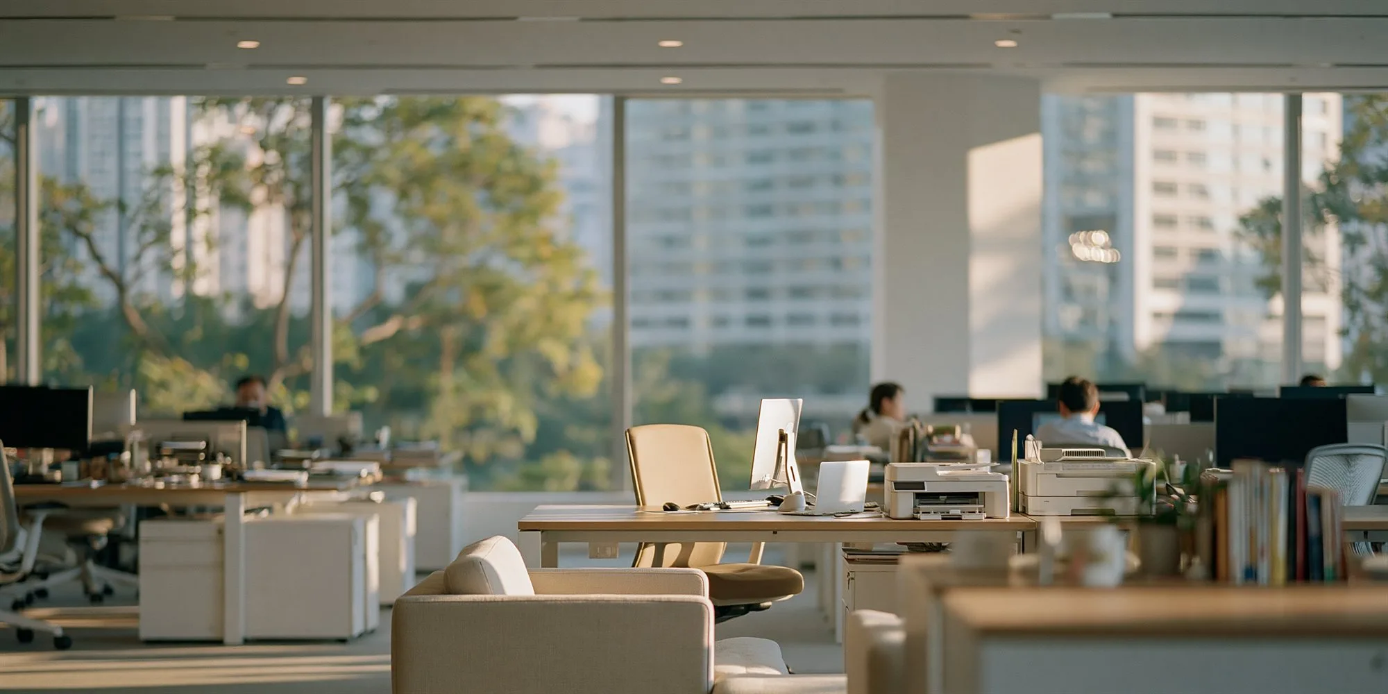 A modern Hong Kong office interior