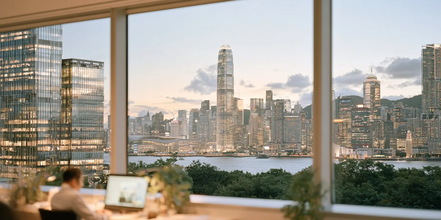 The Central business district, Hong Kong